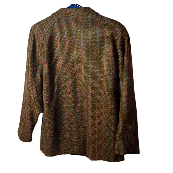 London fog multicoloured Women's Brown Wool Blazer Jacket size 12 M - Picture 7 of 7